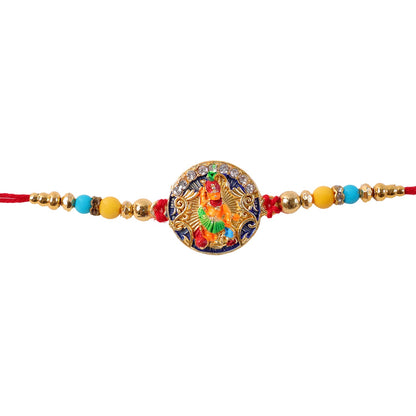 Divine Hanuman ji Beaded Designer Premium Traditional Rakhi for Brother