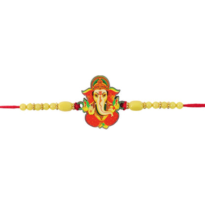 Lord Ganesha Charm Premium Designer Rakhi for Brother