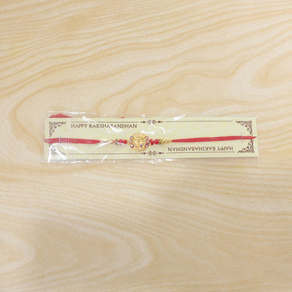 Divine Shiv Trishul Rakhi with Crystal Stones Rakhi for Brother