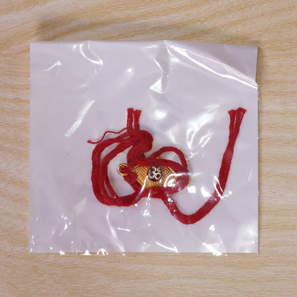 Om Symbol Square Designer Premium Traditional Rakhi for Brother