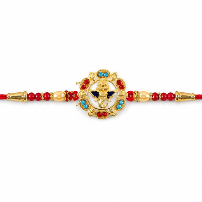 Lord Ganesh Motif Premium Designer Rakhi for Brother