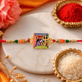 Krishna Rakhi for Brother – Stone Studded Traditional Design
