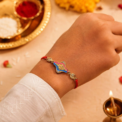 Religious Om Symbol Premium Designer Rakhi for Brother