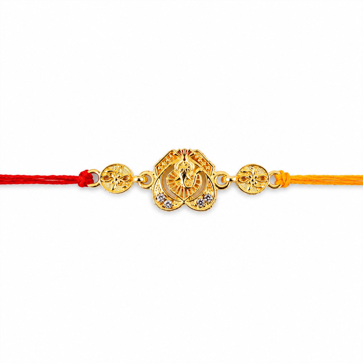 Ganesh Charm Traditional Premium Designer Rakhi for Brother