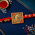 Ganesh Square Rakhi for Brother – Traditional Festive Design