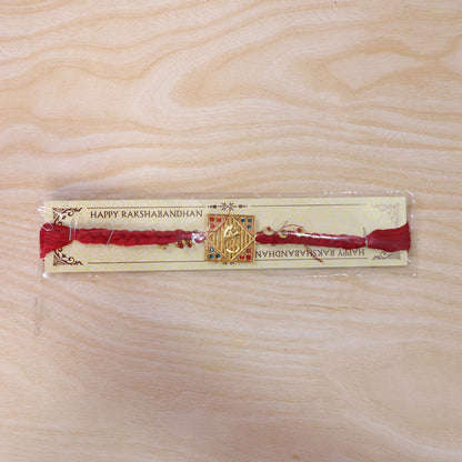 Ganesh Square Designer Premium Traditional Rakhi for Brother