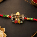 Shivling Rakhi for Brother – Divine Mahadev with Stones & Beads