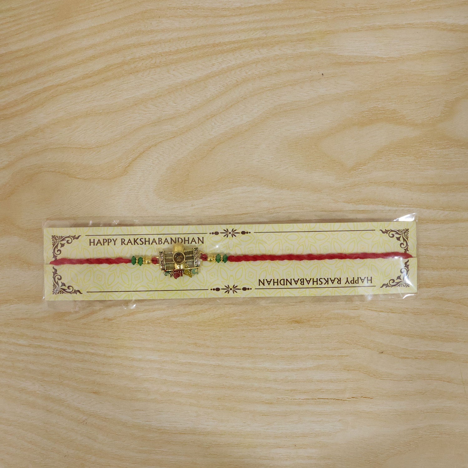 Divine Mahadev Shivling Rakhi with Stones & Beads Rakhi for Brother