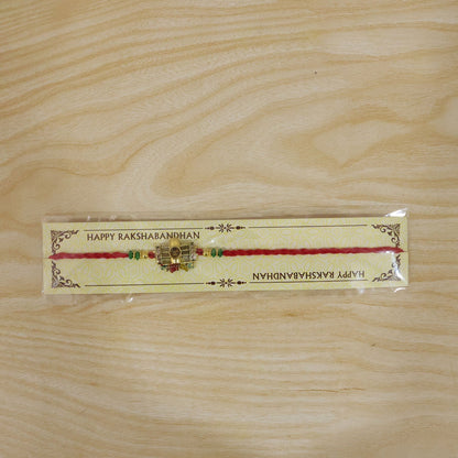 Divine Mahadev Shivling Rakhi with Stones & Beads Rakhi for Brother