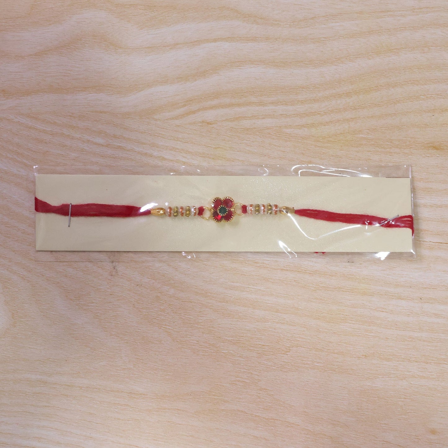 Floral Stone Studded Designer Premium Traditional Rakhi for Brother