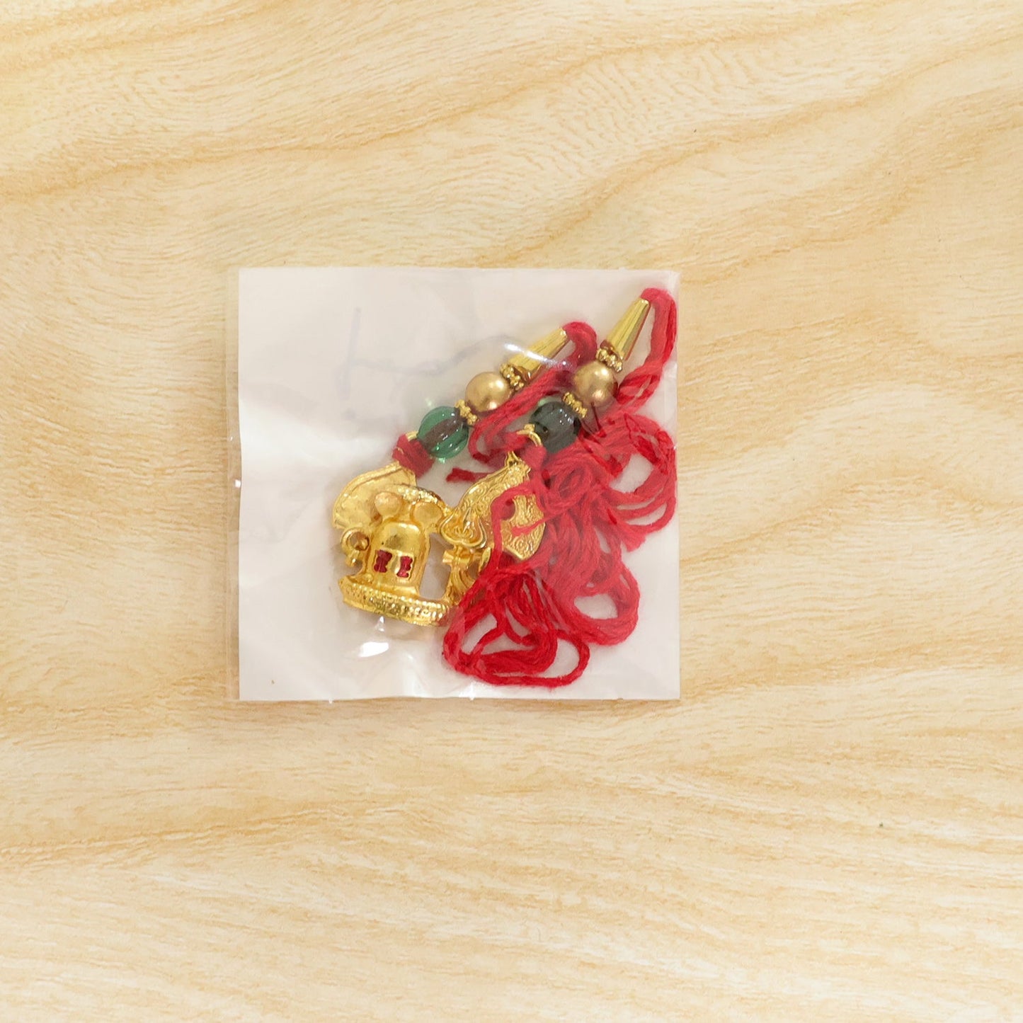 Religious Shivling Trishul Rakhi with Beadwork – Rakhi for Brother