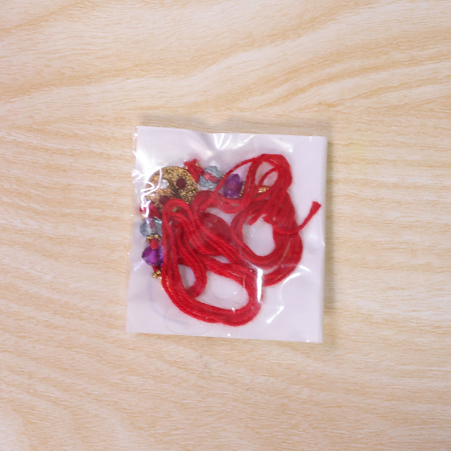 Round Stone Medallion Designer Premium Traditional Rakhi for Brother