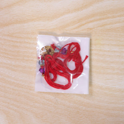 Round Stone Medallion Designer Premium Traditional Rakhi for Brother