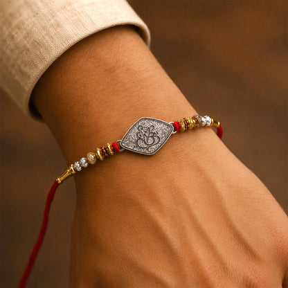 Ganesha Symbol Premium Designer Rakhi for Brother