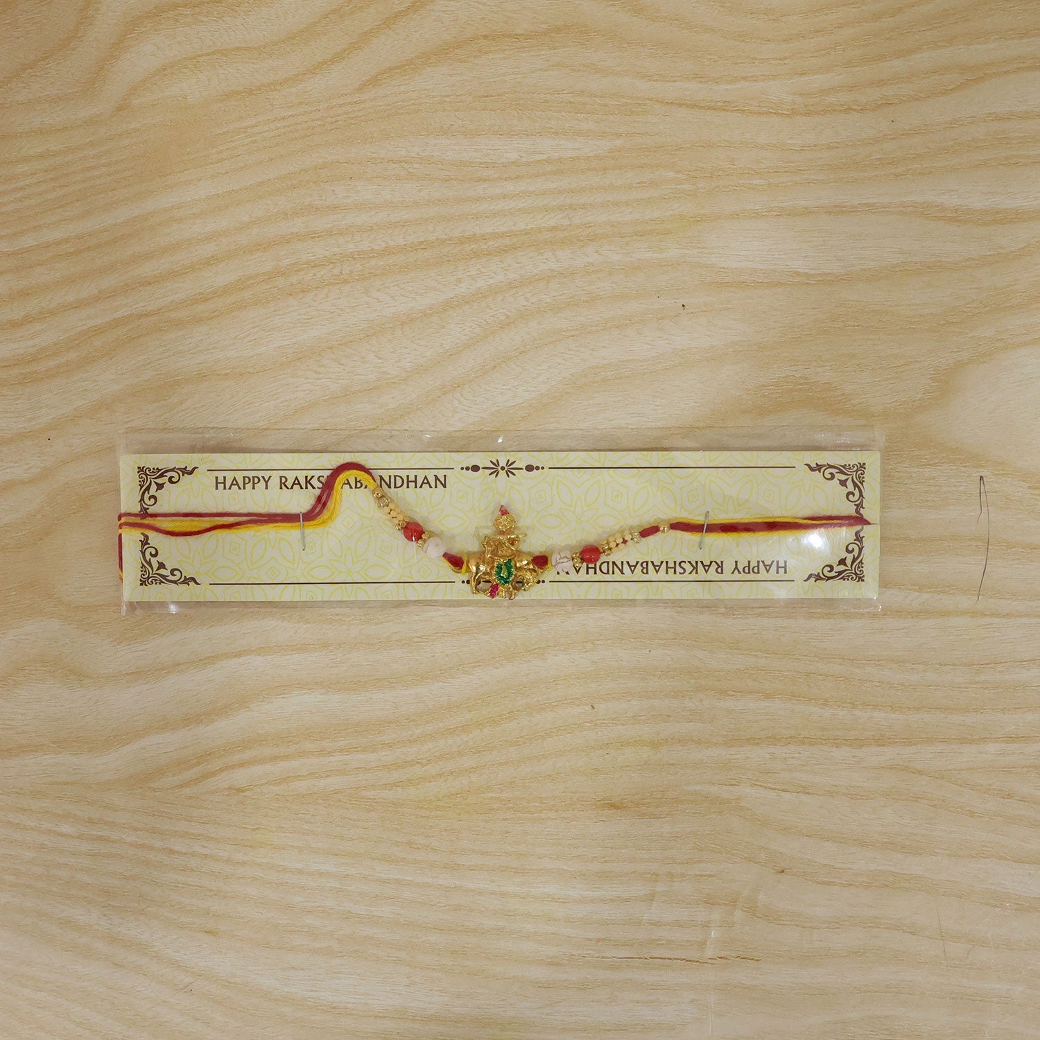 Lord Krishna Motif Beaded Designer Rakhi for Brother