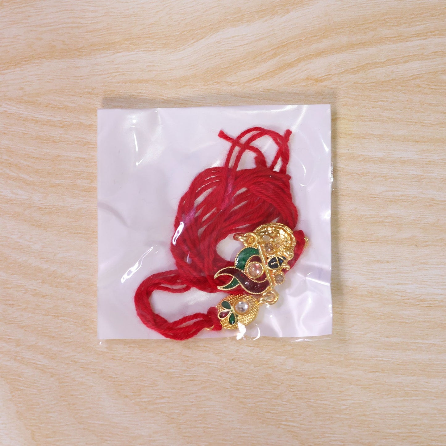 Designer Pair Kundan Beads Rakhi for Brother Bhai Raksha Bandhan Festival Special Gift
