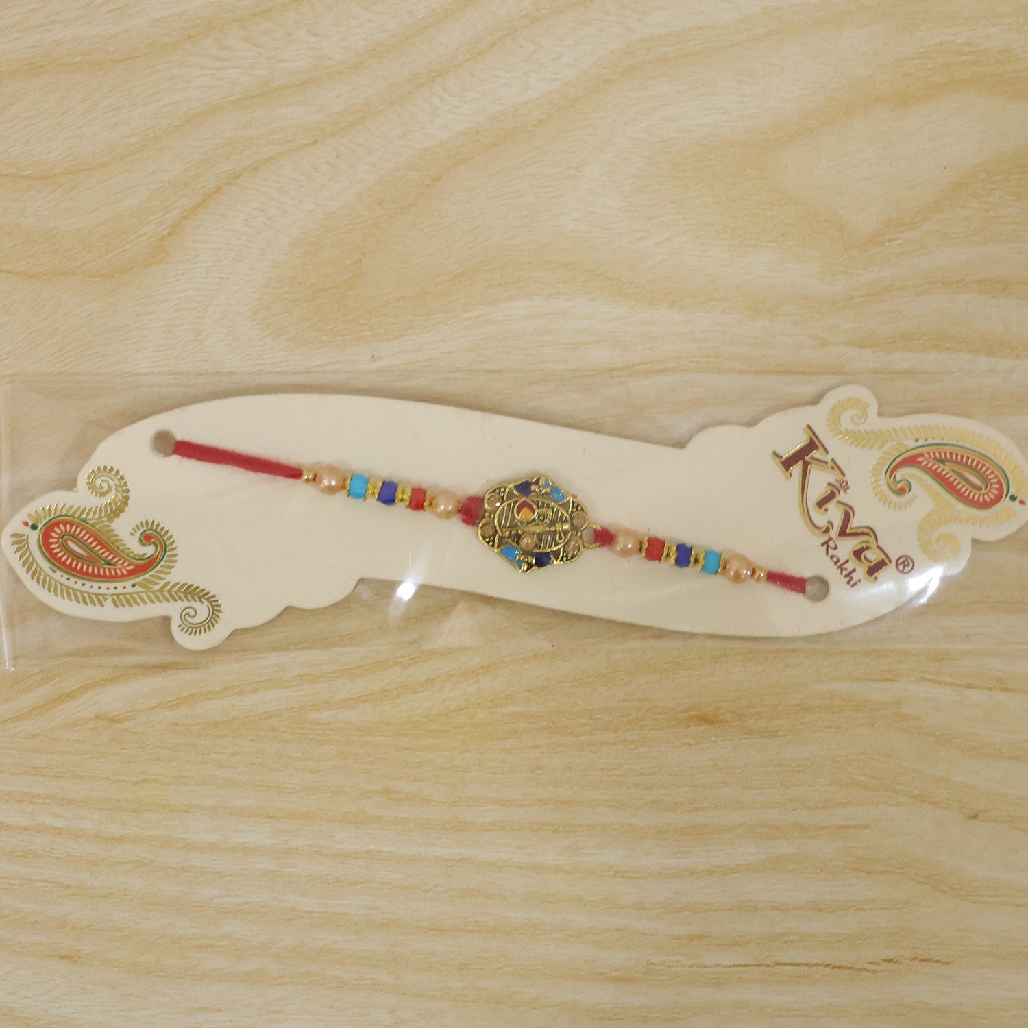 Royal Kundan Multicolor Rakhi for Brother Bhai Raksha Bandhan Festival Special Gift