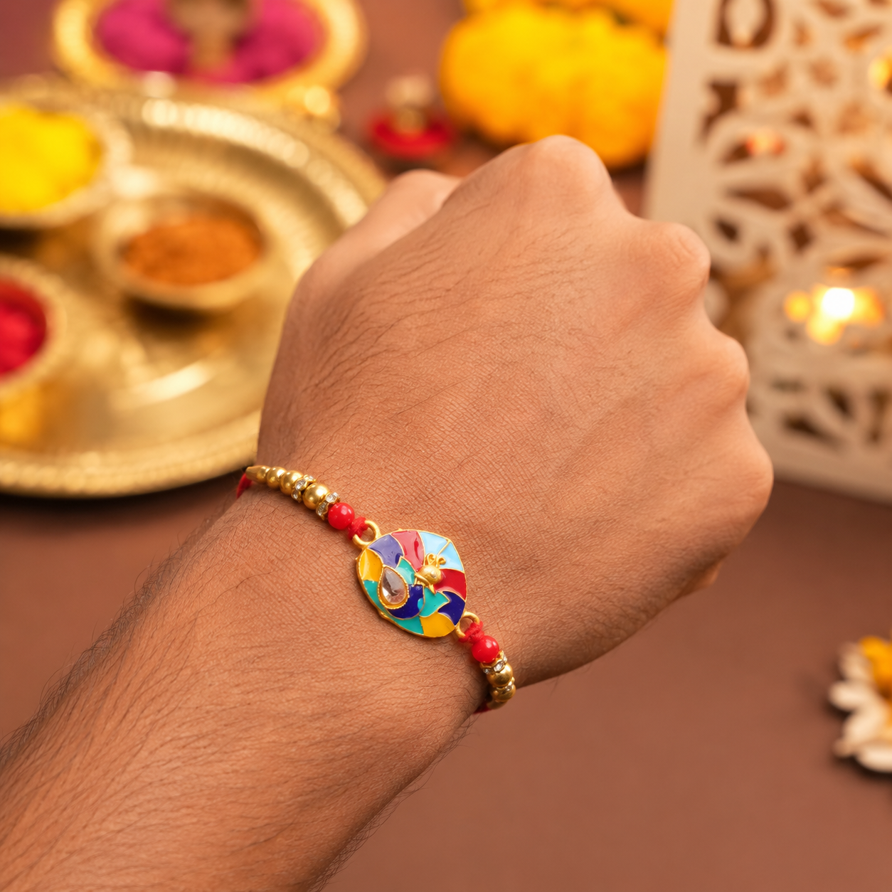 Premium Cartoon Character Traditional Designer Rakhi for Brother