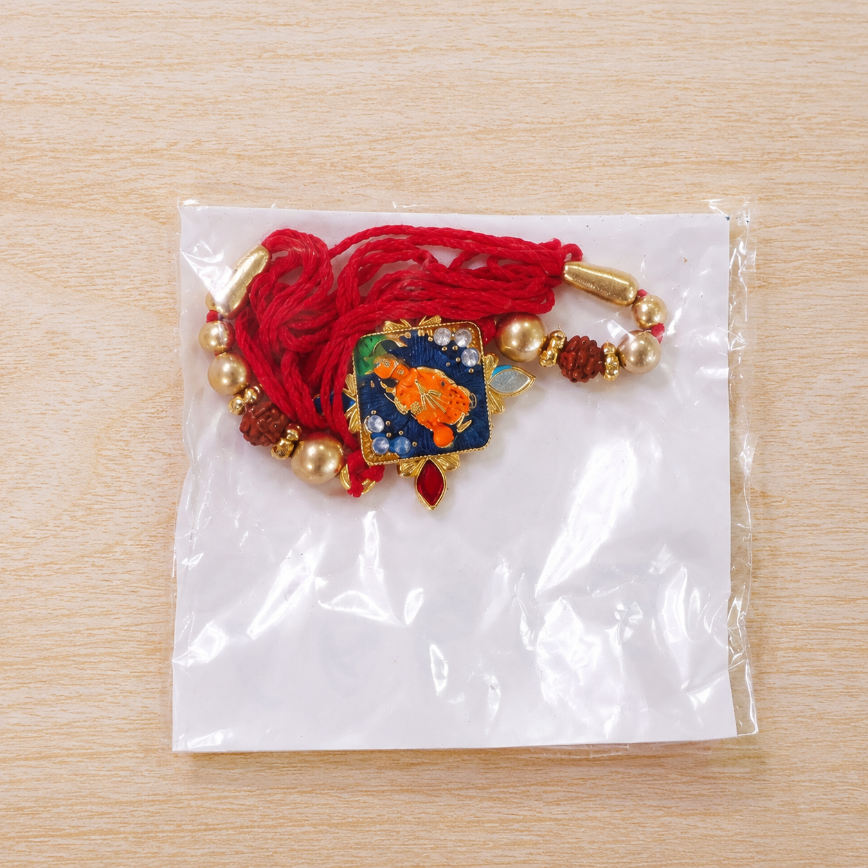 Hanuman ji Motif Stone Studded Premium Designer Rakhi for Brother