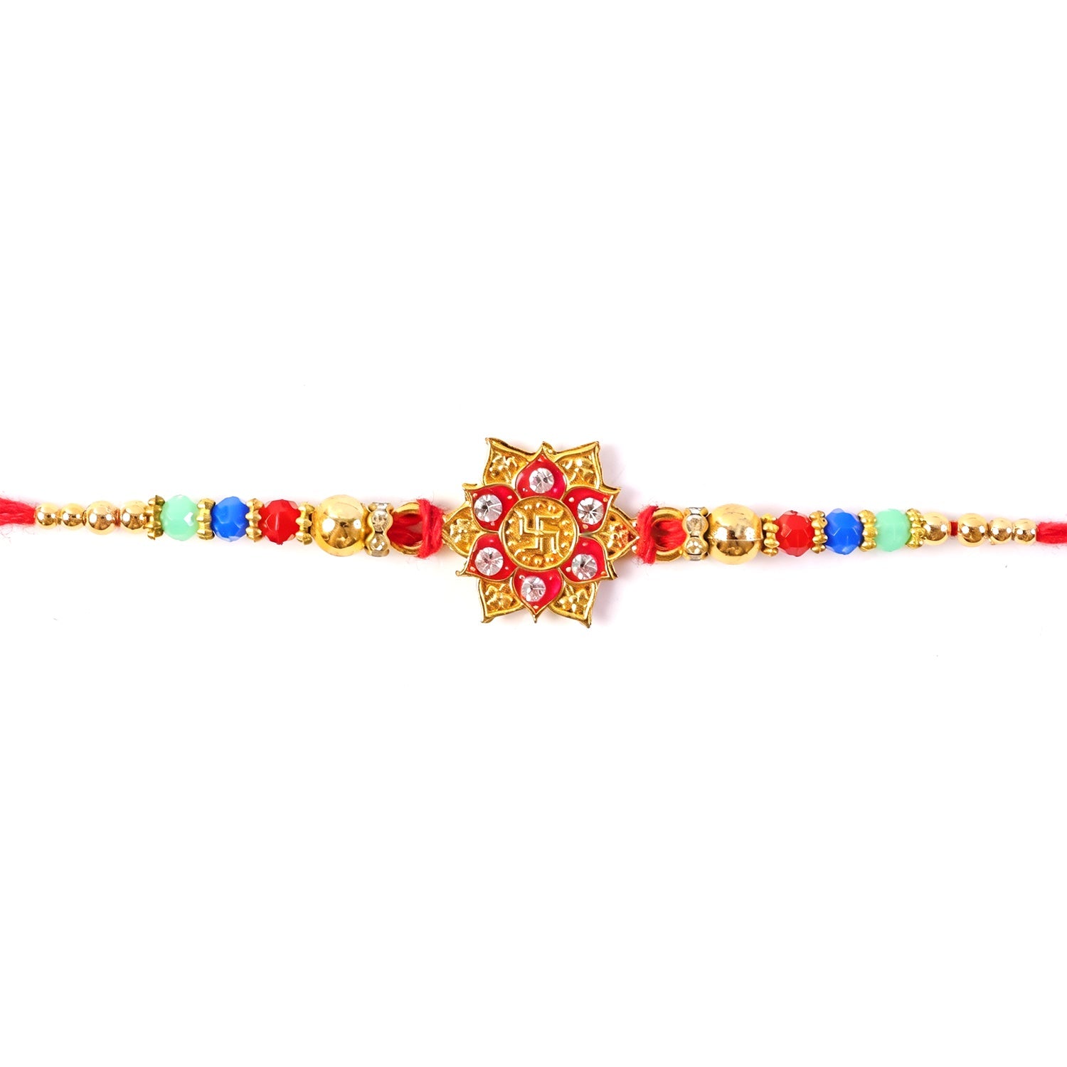 Colorful Floral Mandala Rakhi for Brother Bhai Raksha Bandhan Festival Special Gift