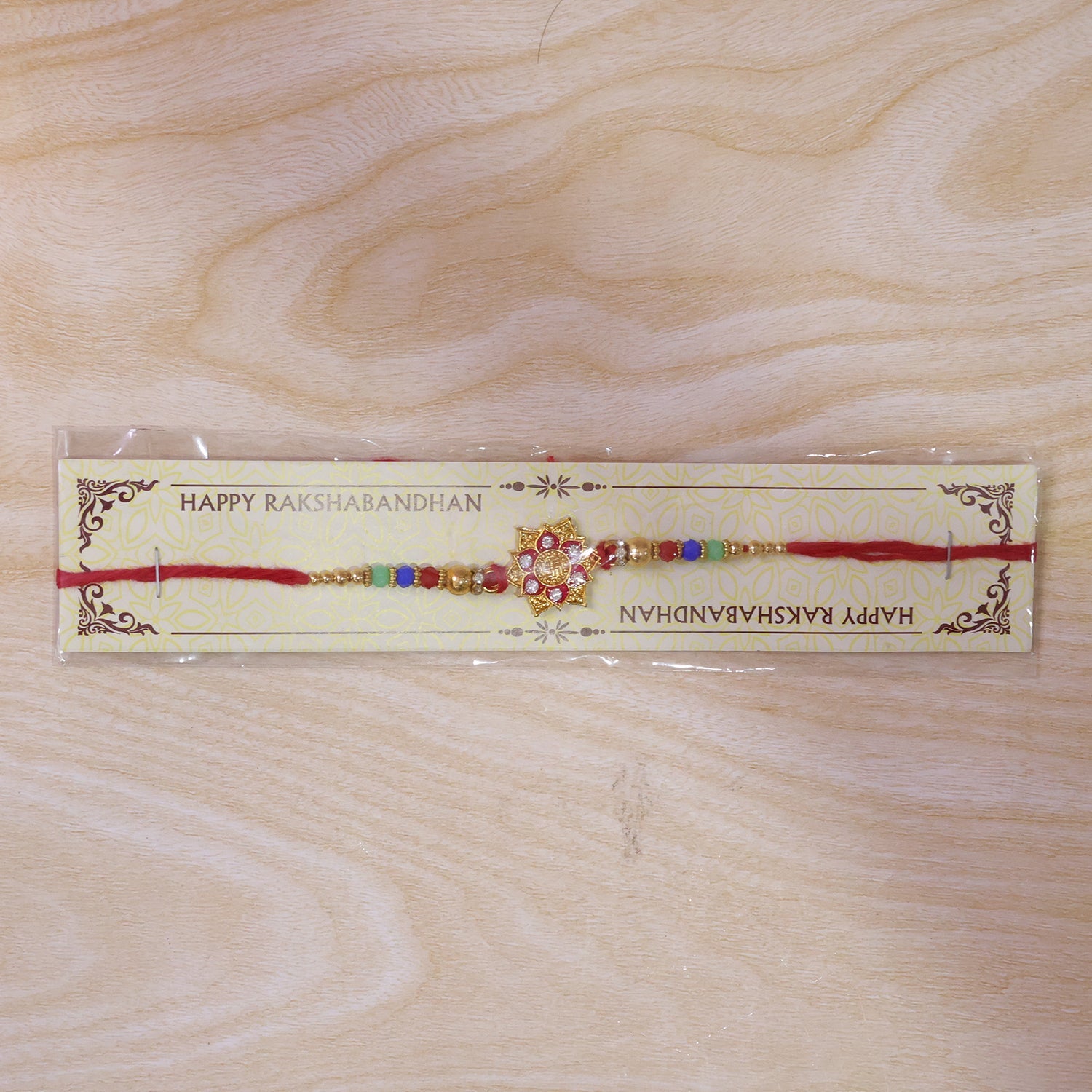 Colorful Floral Mandala Rakhi for Brother Bhai Raksha Bandhan Festival Special Gift