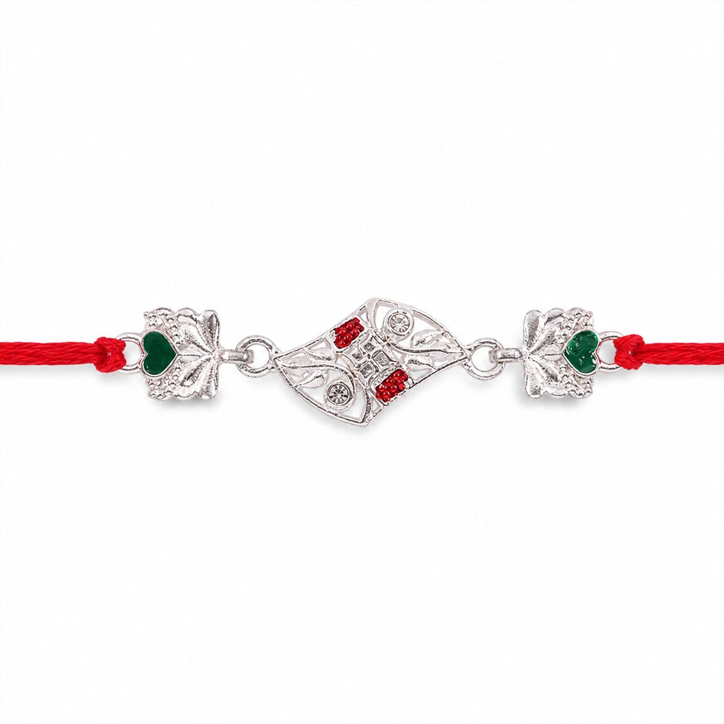 Religious Swastik Rakhi with Enamel Work Rakhi for Brother