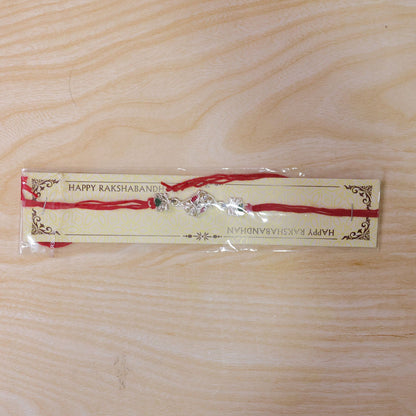 Religious Swastik Rakhi with Enamel Work Rakhi for Brother