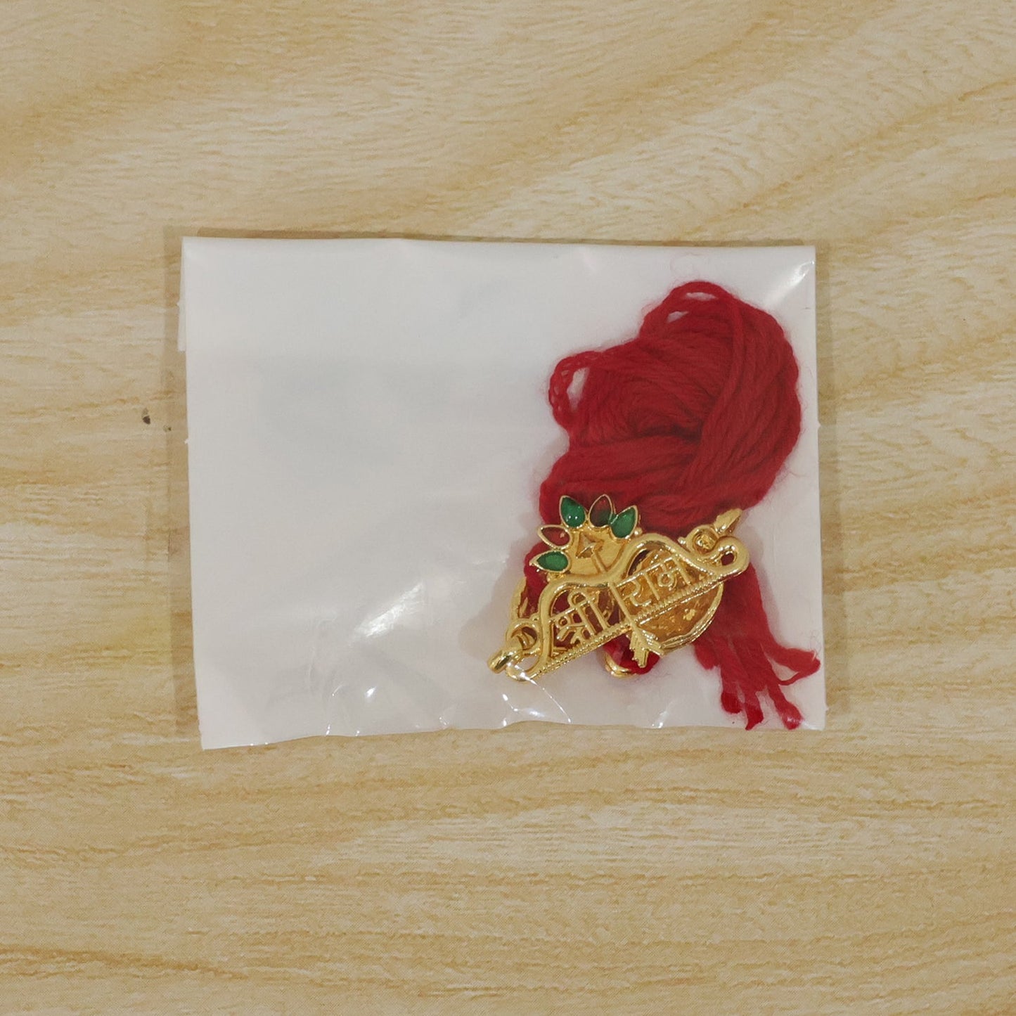 Shree Ram Floral Charm Rakhi for Brother Bhai Raksha Bandhan Festival Special Gift