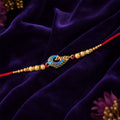 Blue Peacock Meenakari Rakhi for Brother Raksha Bandhan Gift