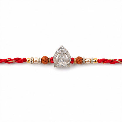 Temple Arch Beaded Designer Premium Traditional Rakhi for Brother