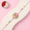Disc Pastel Beads Rakhi for Brother – Festive Raksha Bandhan Gift