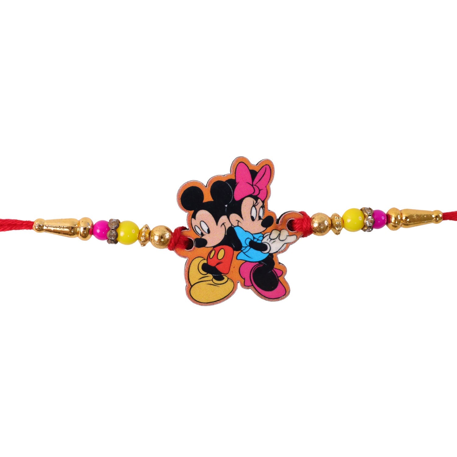 Cartoon Mouse Kids Beaded Premium Designer Traditional Rakhi for Brother