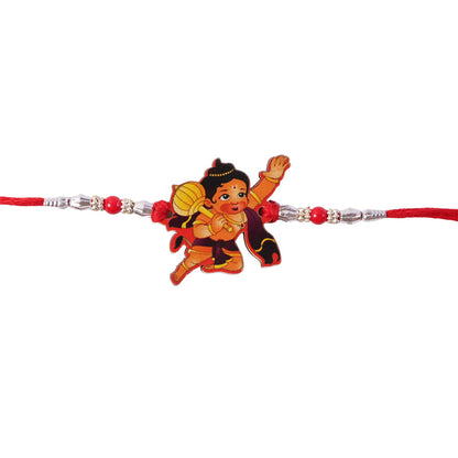 Cute Hanuman Cartoon Rakhi for Brother Bhai Raksha Bandhan Festival Special Gift