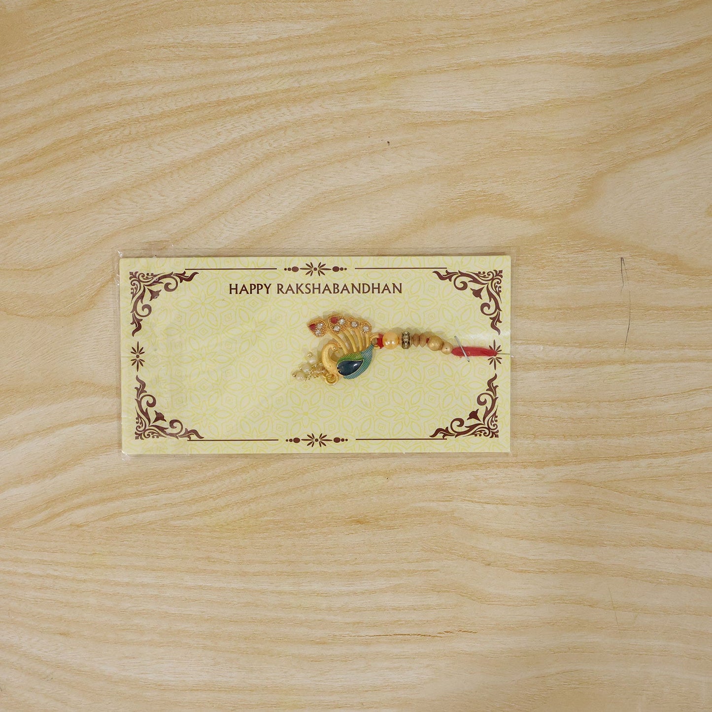 Peacock Lumba Hanging Designer Premium Traditional Rakhi for Raksha bandhan