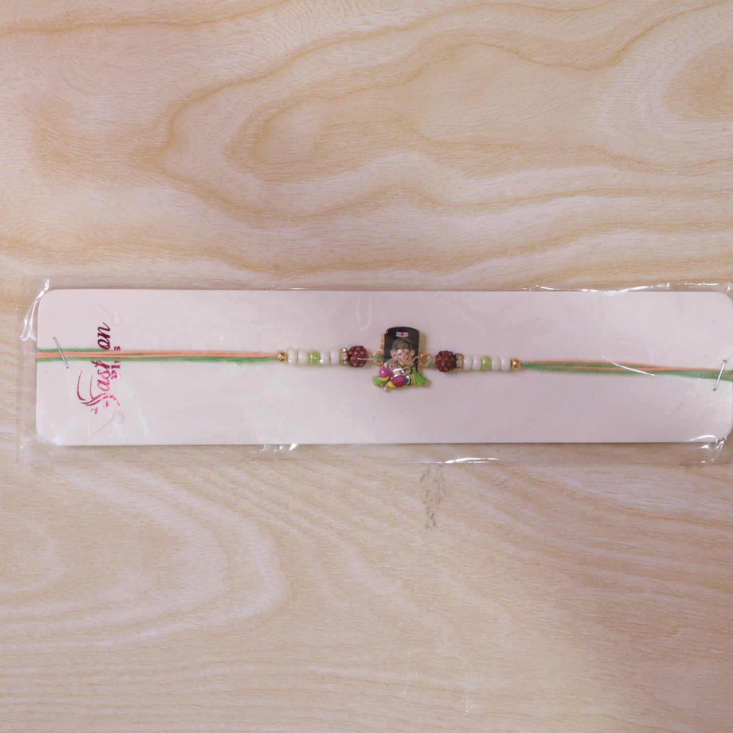Cute Cartoon Beads Charm Rakhi for Brother Bhai Raksha Bandhan Festival Special Gift