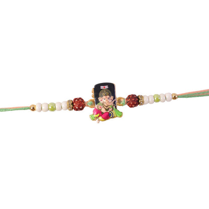 Cute Cartoon Beads Charm Rakhi for Brother Bhai Raksha Bandhan Festival Special Gift