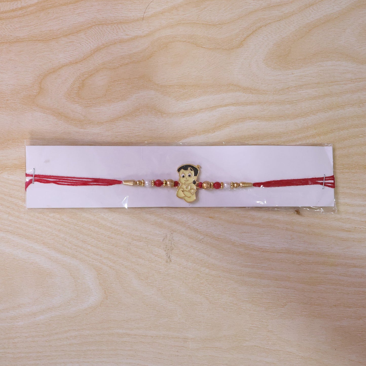Cute Kids Cartoon Beads Rakhi for Brother Bhai Raksha Bandhan Festival Special Gift