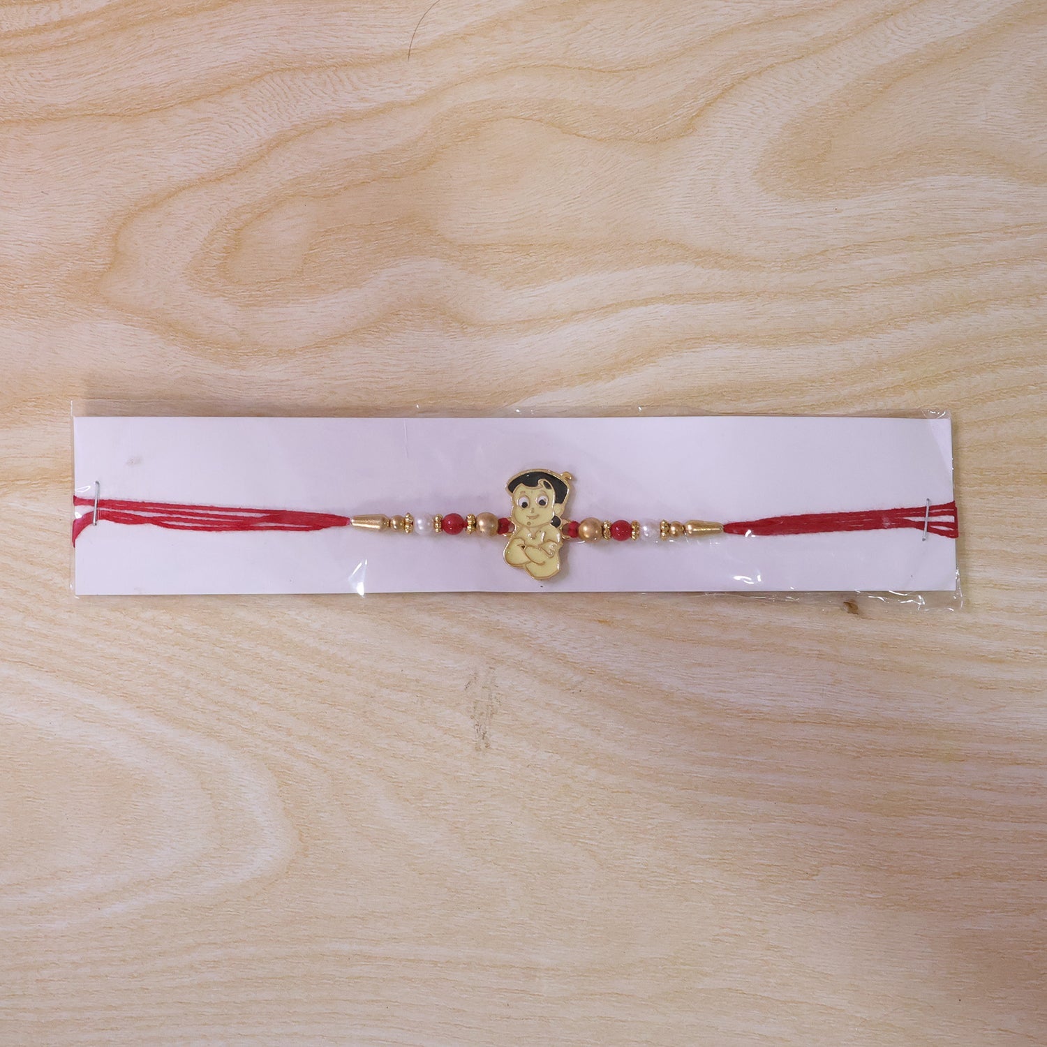 Cute Kids Cartoon Beads Rakhi for Brother Bhai Raksha Bandhan Festival Special Gift