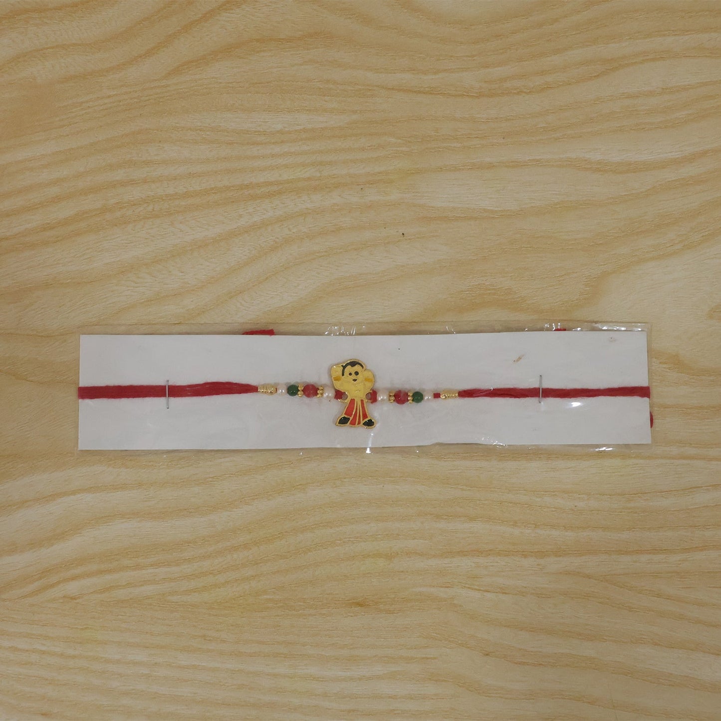 Cute Cartoon Boy Beads Rakhi for Brother Bhai Raksha Bandhan Festival Special Gift