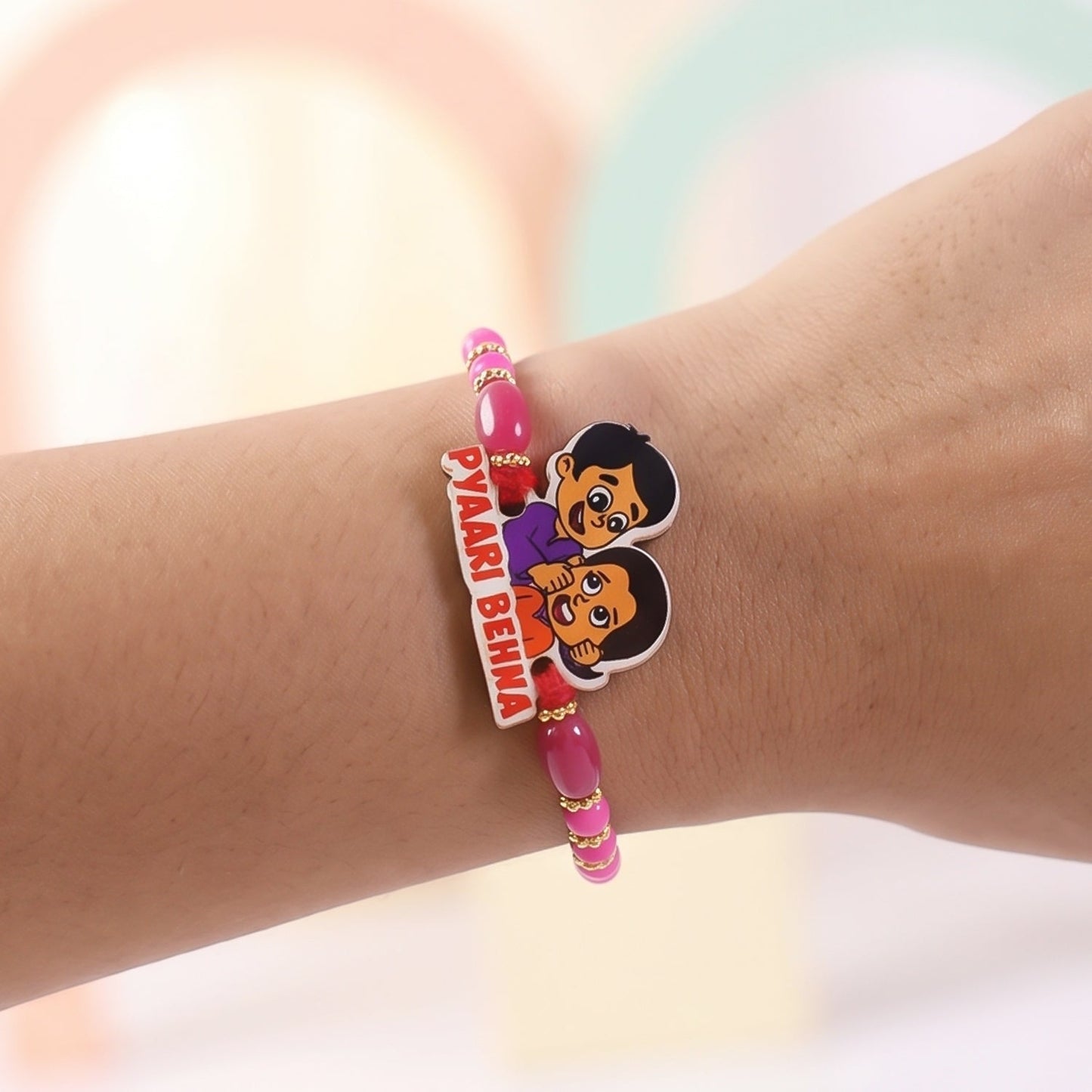 Pyaari Behna Cartoon Rakhi for Brother Bhai Raksha Bandhan Festival Special Gift