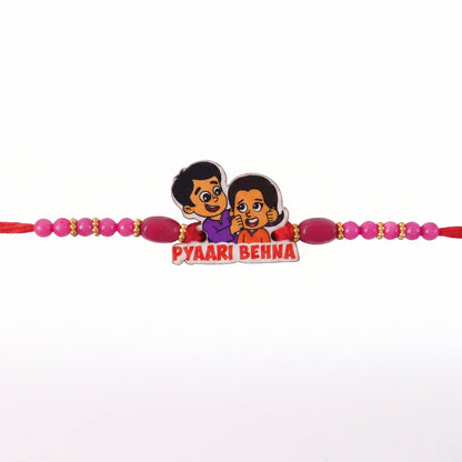Pyaari Behna Cartoon Rakhi for Brother Bhai Raksha Bandhan Festival Special Gift