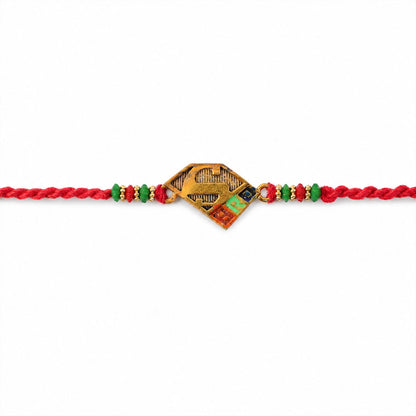 Bro Text  Designer Premium Traditional Rakhi for Brother