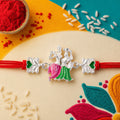 Peacock Rakhi for Brother – Stone Studded Designer Rakhi