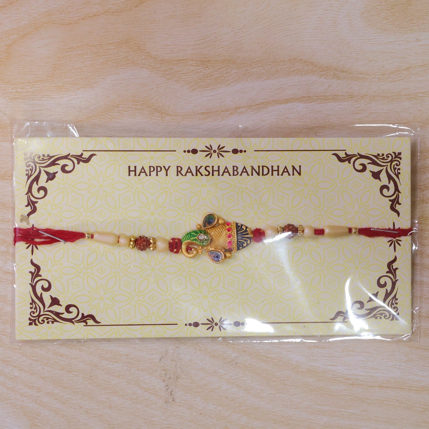 Colorful Peacock Meenakari Rakhi for Brother Bhai Raksha Bandhan Festival Special Gift