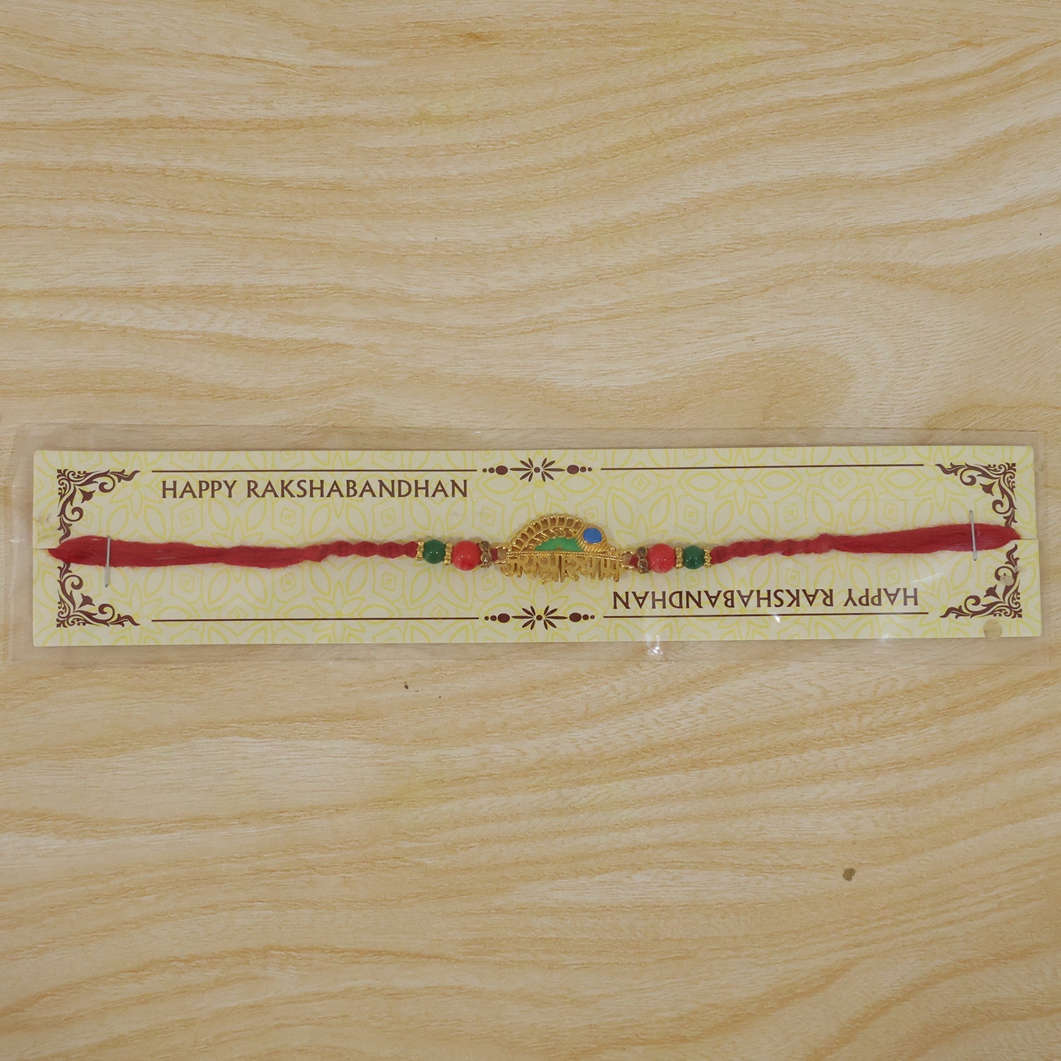 Shree Shyam Peacock Rakhi for Brother Bhai Raksha Bandhan Festival Special Gift Set