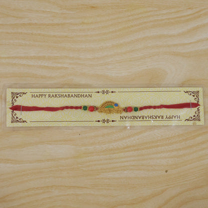 Shree Shyam Peacock Rakhi for Brother Bhai Raksha Bandhan Festival Special Gift Set