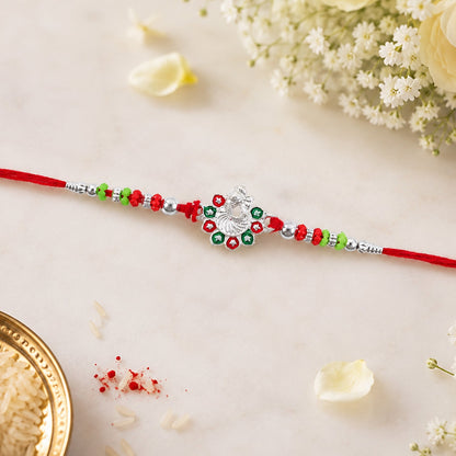 Traditional Ganesha Rakhi with Beadwork – Rakhi for Brother