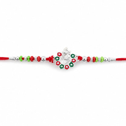 Traditional Ganesha Rakhi with Beadwork – Rakhi for Brother