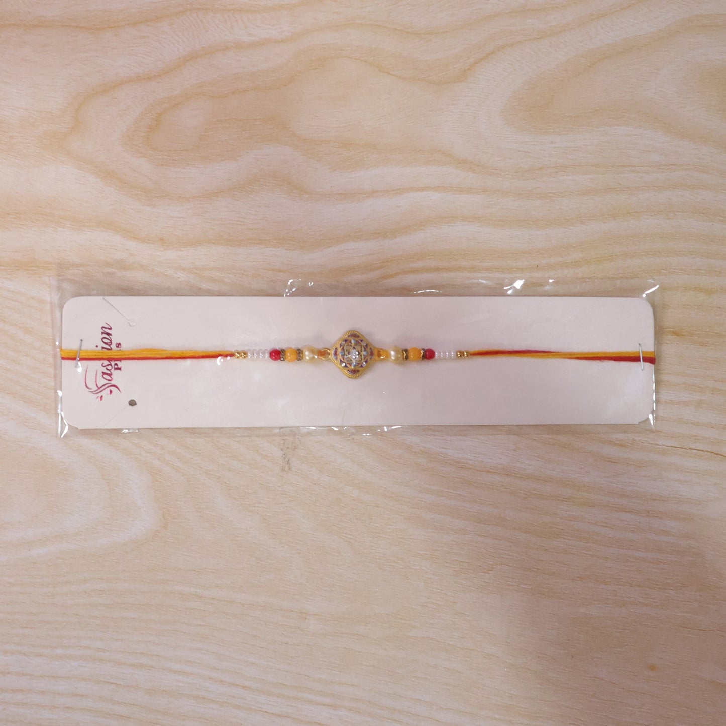 Square Kundan Stone Rakhi for Brother Bhai Raksha Bandhan Festival Special Gift Set