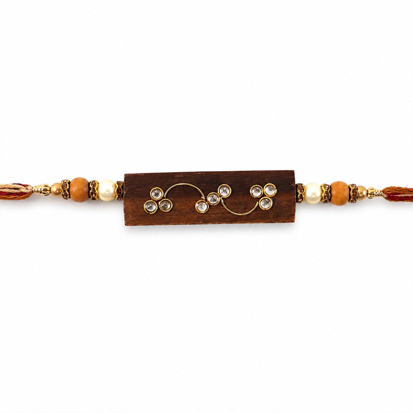 Bar Style Stone Studded Premium Designer Rakhi for Brother